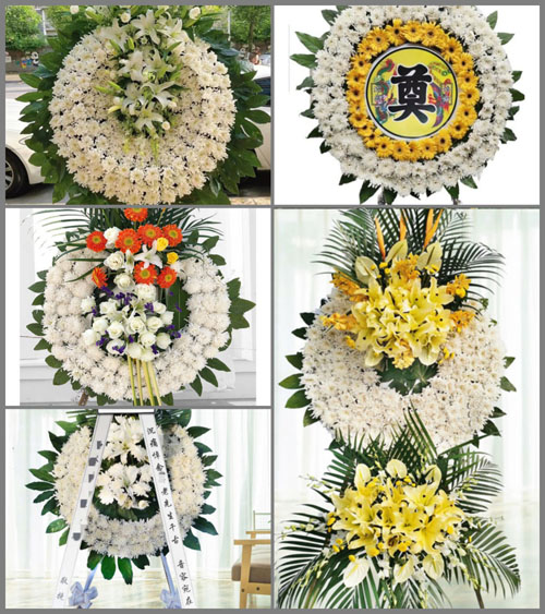 湖北荆门市京山县石龙镇王家集村花圈速递